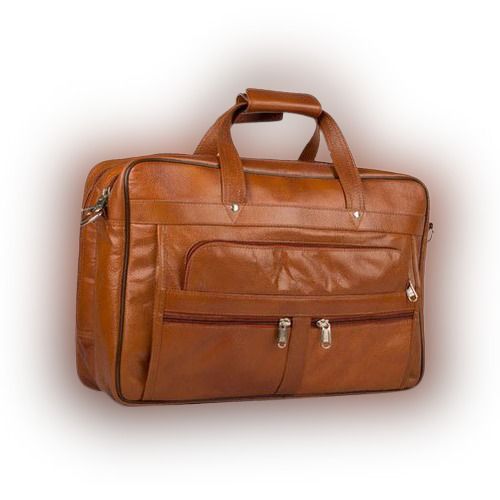 Brown Leather Office Cum Laptop Shoulder Plain Laptop Bags Gender: Unisex