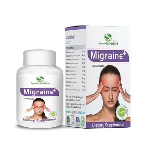 Herbal Migraine Relief Capsule Age Group: For Adults