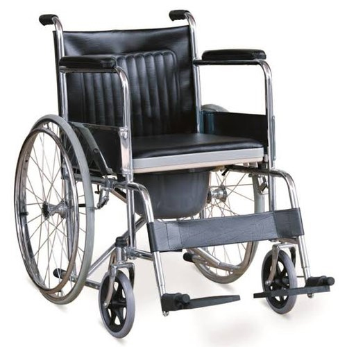 Manual Folding Wheelchair With Commode