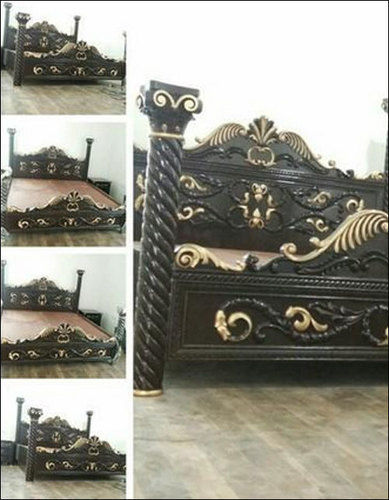 Wooden Double Bed With Storage