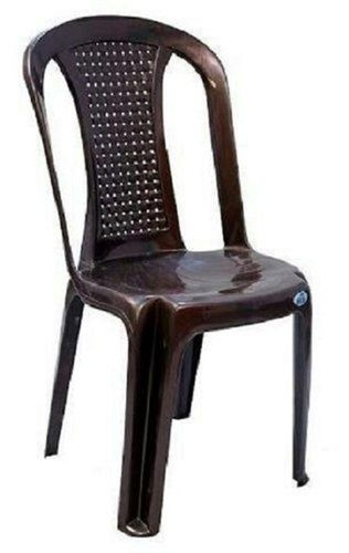 Uv Resistant Nilkamal Dark Brown Armless Plastic Chair