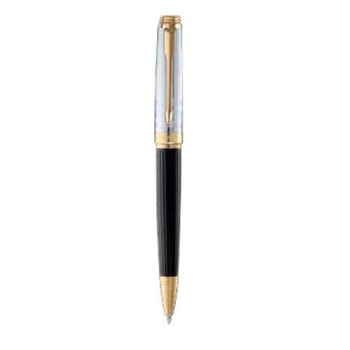 Black Parker Ambient Deluxe Ballpoint Pen With Gold Trim