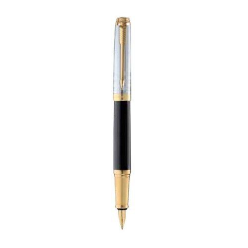 Black Parker Ambient Deluxe Fountain Pen With Gold Trim