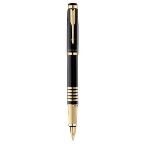 Black Parker Ellipse Fountain Pen With Gold Trim