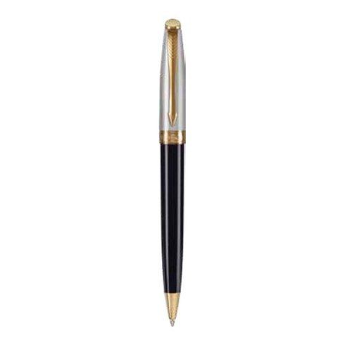 Smooth Writting Parker Fusion Deluxe Black Ball Pen With Gold Trim