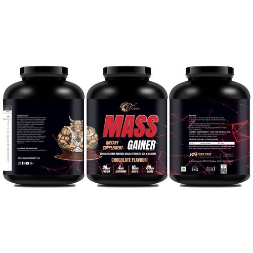 RootHerbs Mass Gainer Powder (Chocolate Flavour)