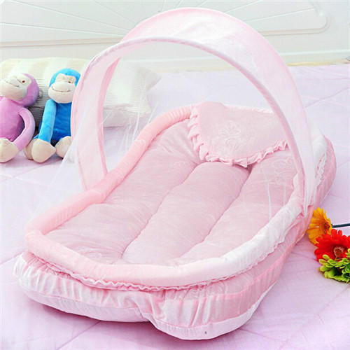 Stylish Pink Baby Bed