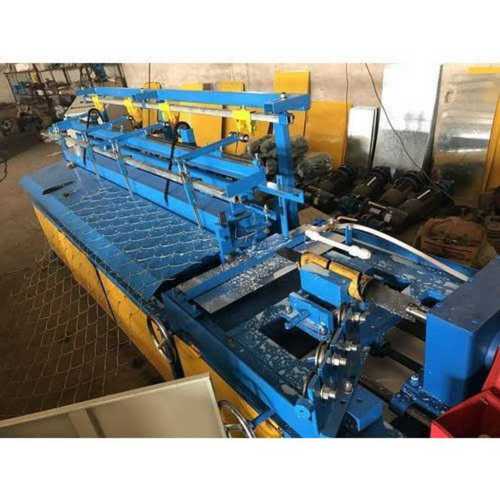 Blue Automatic Chain Link Fencing Machine