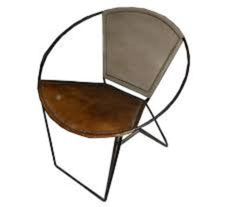 Designer Leather Round Chair