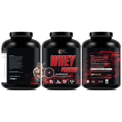 RootHerbs Whey Protein - 3-Whey Protein Blend, Herbal Actives Enriched | Fortified with Calcium, BCAAs & Peptides for Enhanced Recovery & Stamina