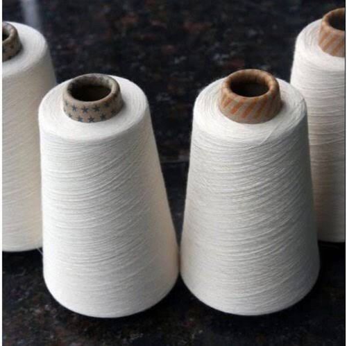 White Cotton Textile Yarn Usage: Knitting