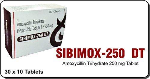 Amoxicillin Trihydrate 250 Mg Antibiotic Tablets Expiration Date: Printed On Packet Years