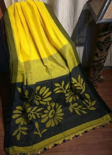Black Muslin Jamdani Linen Sarees