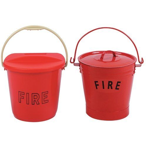 Red Fire Bucket With Lid Application: Hospital