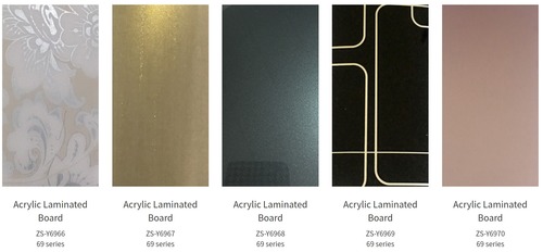 Custome Solid Color Metallic Color 1220*2440*1Mm Acrylic Sheet For Kitchen Cabinet Door
