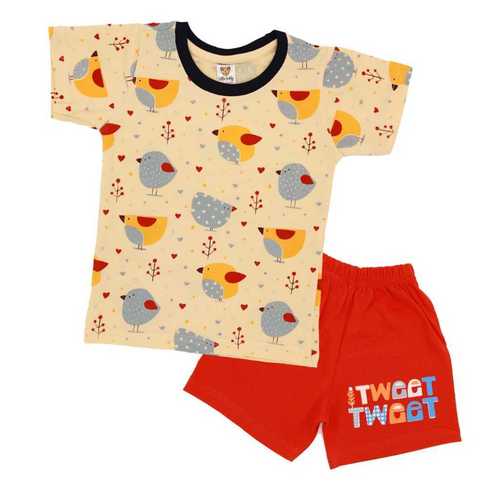 Comfortable Machine Made Kids Baba Suits