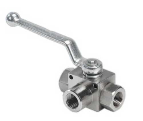 High Pressure Stainless Steel 3 Way Valves  Power: Hydraulic