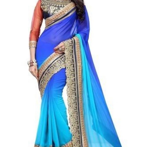 Various Party Wear Machine Made Cotton Exclusive Fancy Saree