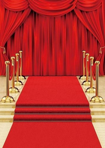 Shrink-Resistant Designer Red Color Curtain