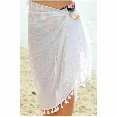 Ladies Translucent White Beachwear Skirt Age Group: Adults