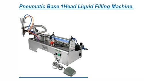 Pneumatic Base 1 Head Liquid Filling Machine