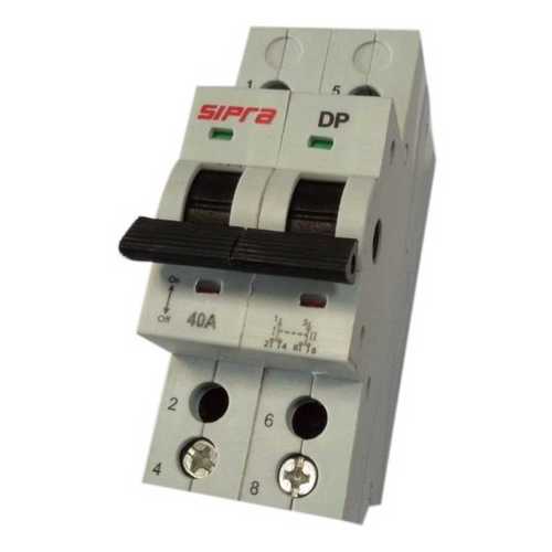 40 A Dp Mcb Changeover Switch - Color: White