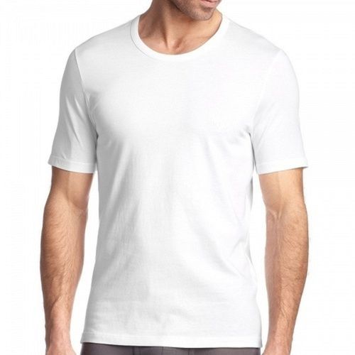 Casual Wear White Mens Round Neck T Shirt Age Group: All Ages