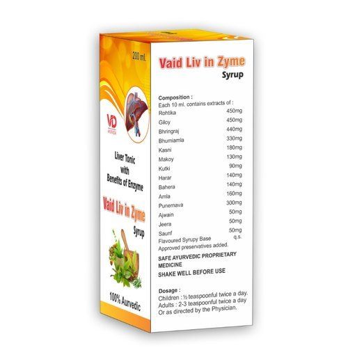 Ayurvedic Medicine Herbal Liver Plus Enzyme Syrup