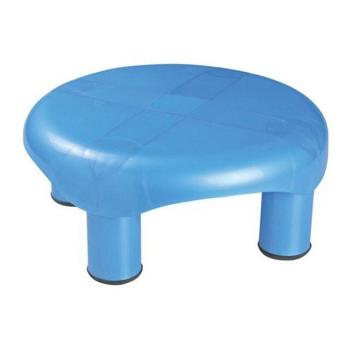 Multi Colored Oval Plastic Bathroom Stool