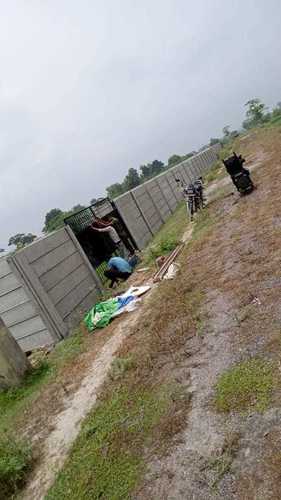 Grey Readymade Concrete Compound Wall