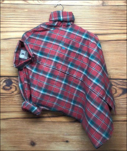 Mens Twill Cotton Check Shirt