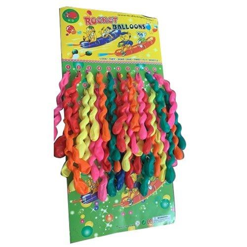 Mix Plain Color Spiral Rubber Balloon