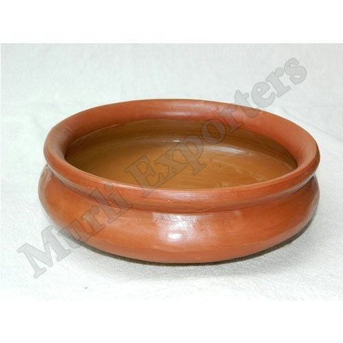 Light Orange Terracotta Cooking Handi Pot