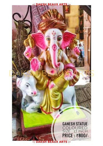 17 Inch Terracotta Ganesh Statue