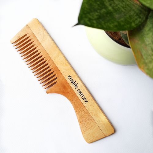 Eco Friendly Neem Wood Handle Comb
