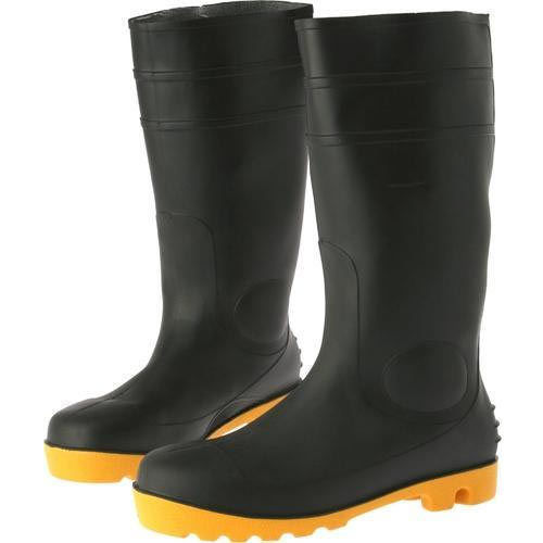 Black Elegant Look Safety Gumboot