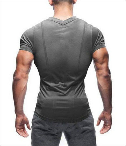 Mens Cotton Half Sleeve Gym T-Shirt