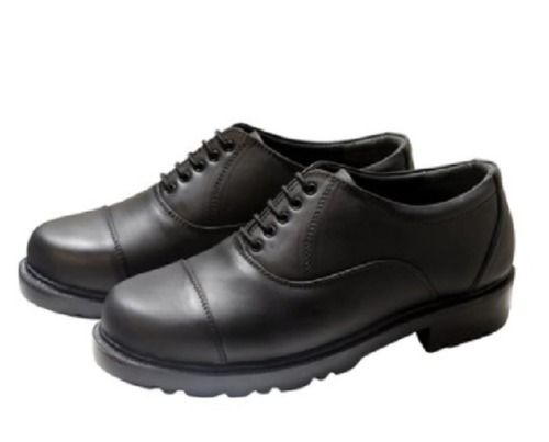 Mens Oxford Black Shoes Heel Size: Medium