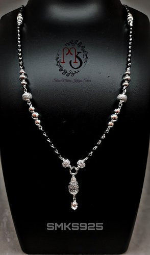 92.5% Fancy Silver Mangalsutra