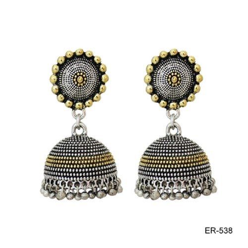 Fancy Golden Earrings For Woman Fashion Jewelry Indian Designer Jewelry On  Black Background Stock Photo  Download Image Now  iStock