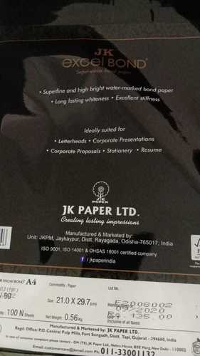 JK A4 Size Copier Paper