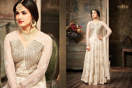 Creme Maisha 5104 Georgette Embroidery Work Salwar Suits