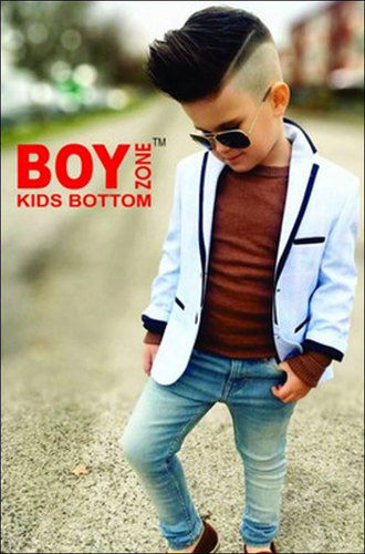 Black Party Wear Kids Jeans