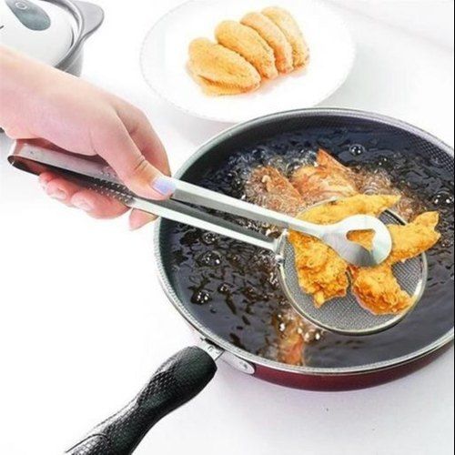 Stainless Steel 2 in 1 Fry Tongs