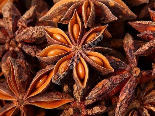 Star Anise - Fresh Dried Spice, Natural Brown Color, Food Grade Quality, Cool & Dry Storage, 1-Year Shelf Life