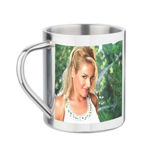 Silver Steel Photo Premium Mug