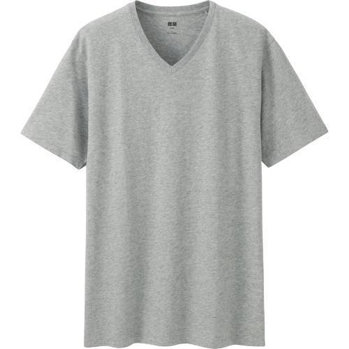 V Neck T Shirt - Color: Grey