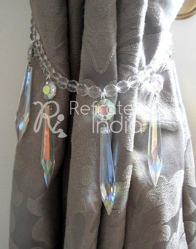 Crystal Beaded Curtain Tieback