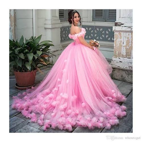 No Fade Designer Pink Color Gown