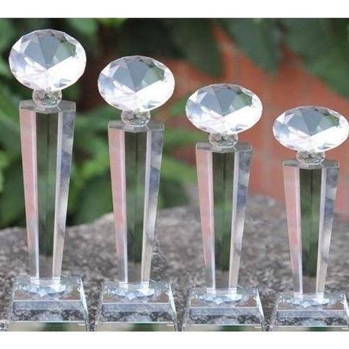 Crystal Diamond Trophies - Size: 11 Inch (H)